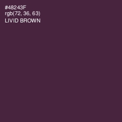 #48243F - Livid Brown Color Image